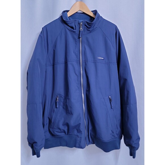 Lands End Navy Classic Squall Jacket Mens size XL 46-48 - Picture 2 of 7